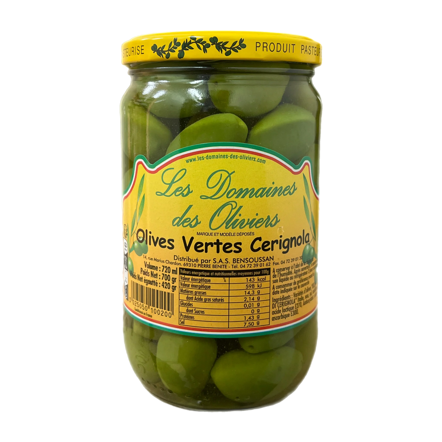 Olives Cerginola - Les Domaines des Oliviers