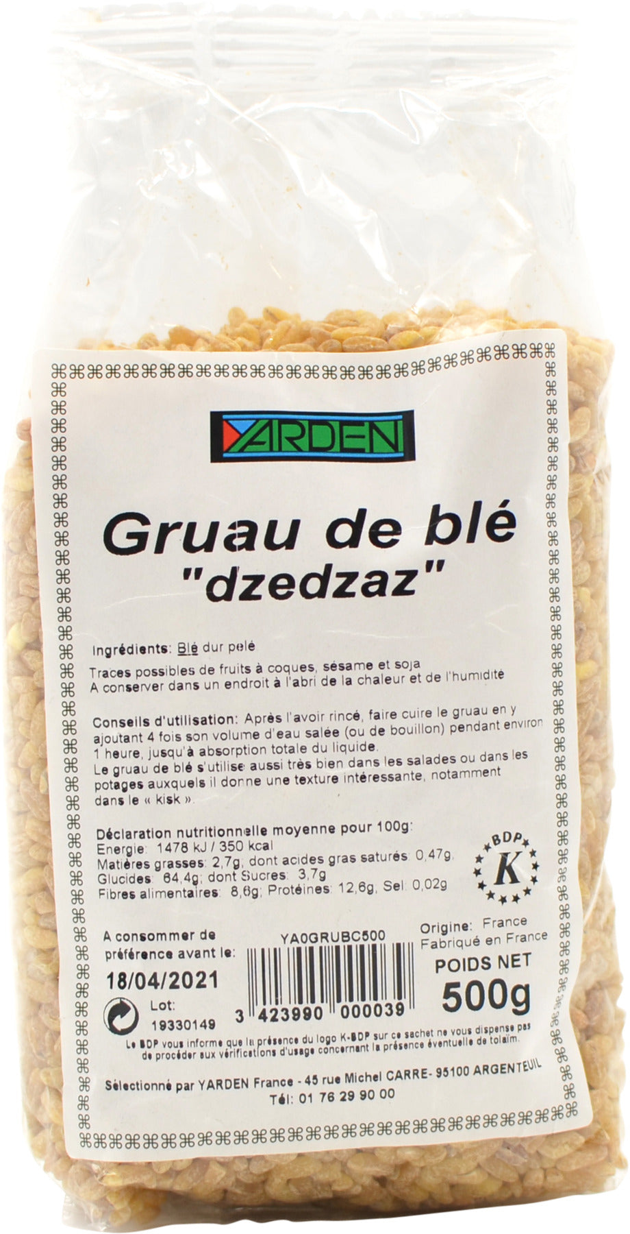 Gruau de Blé Yarden