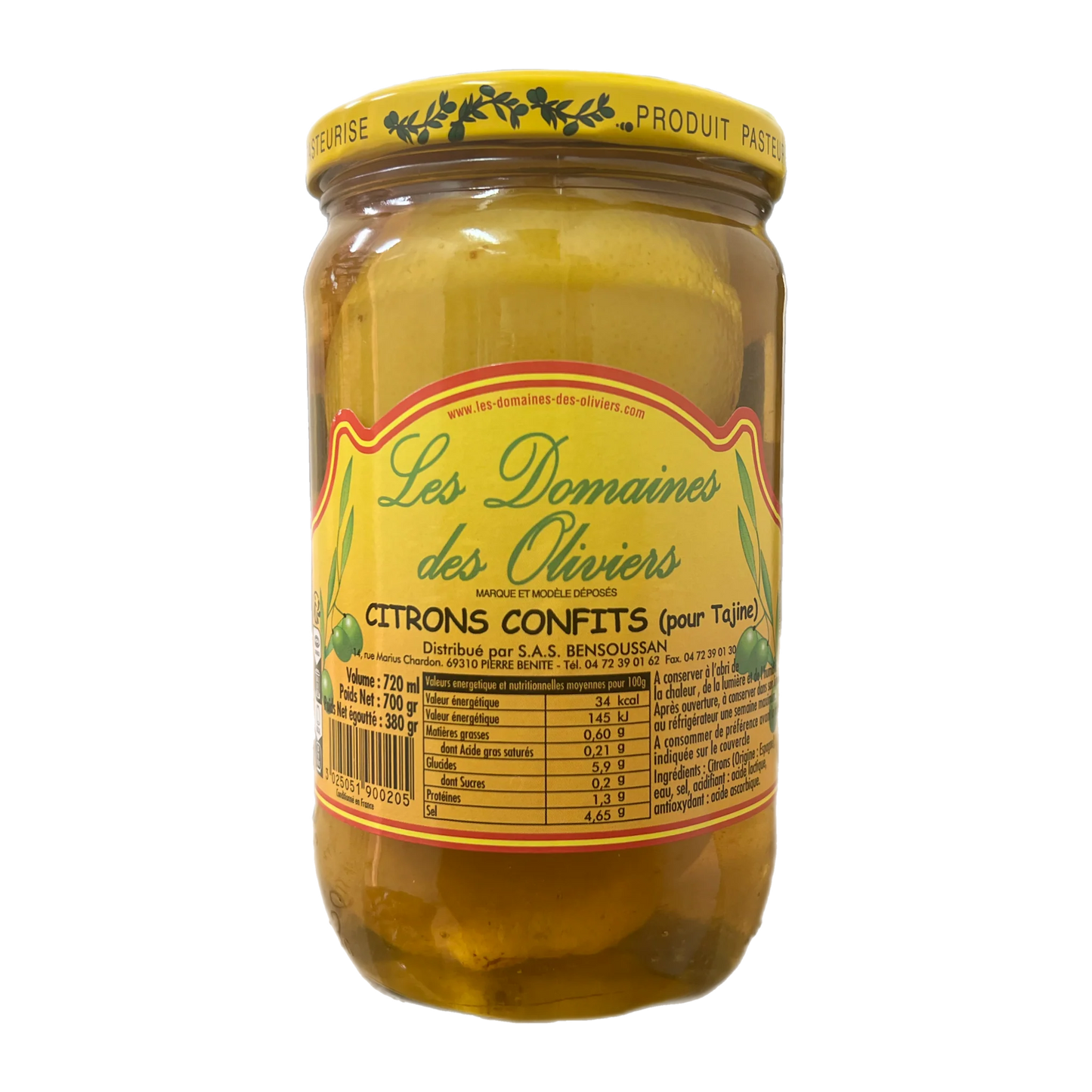 Citrons Confits - Les Domaines des Oliviers