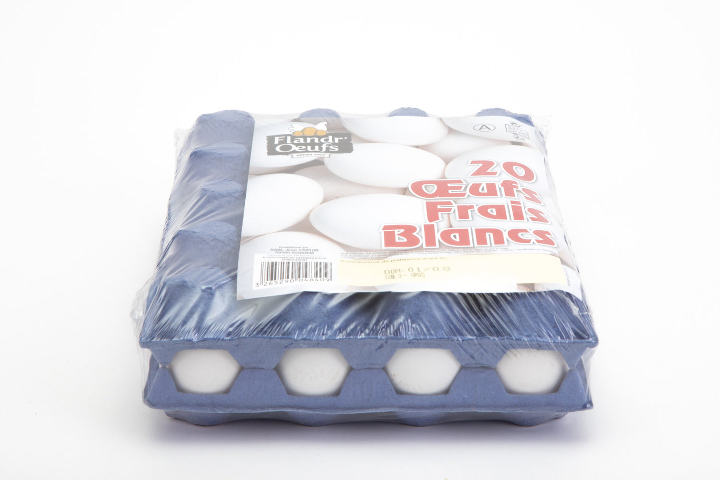 20 Œufs Frais Blancs